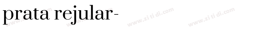 prata rejular字体转换